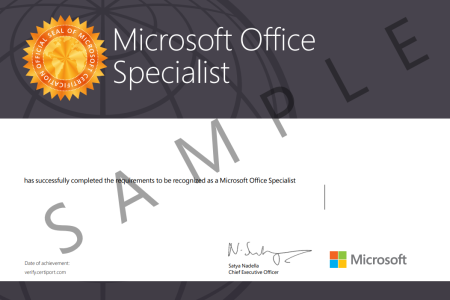 Certificate y Conviértete en MOS (Microsoft Office Specialist)